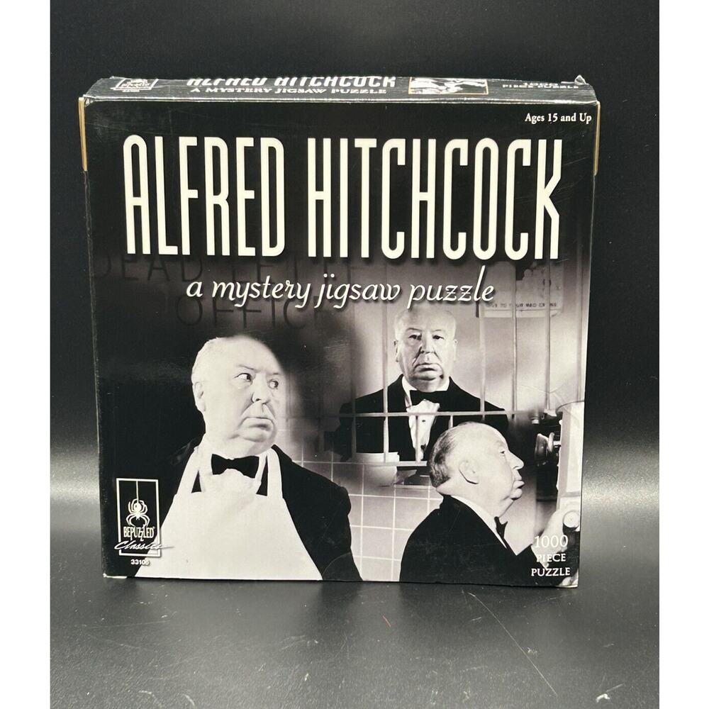 Alfred Hitchcock Mystery Jigsaw Puzzle Read Assemble Solve 1000 Pieces